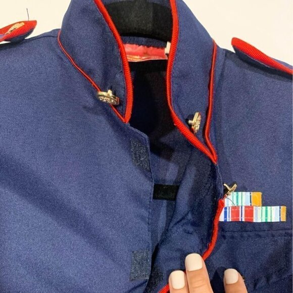 CHILDRENS lieutenants costume. Imagination workshop. Size 7. Navy blue. New cond - Picture 5 of 8